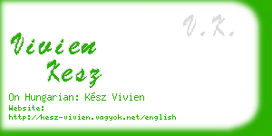 vivien kesz business card